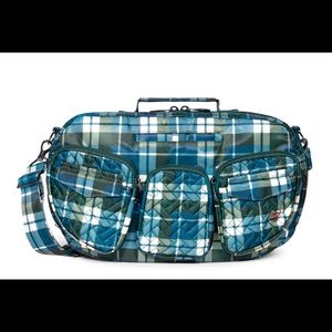 Lug Railcar Flannel Plaid Navy NWOT